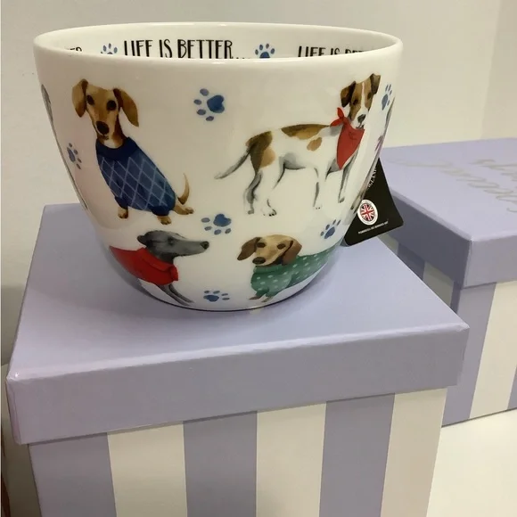 Portobello by Design Bone China Mug , Life is Better with a Dog , Brand New 🐾 - Picture 2 of 9